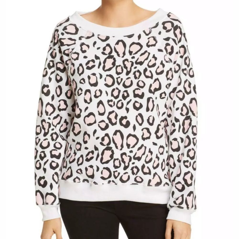 NWT Wildfox Beach House Leopard Print Sweatshirt - Picture 2 of 4
